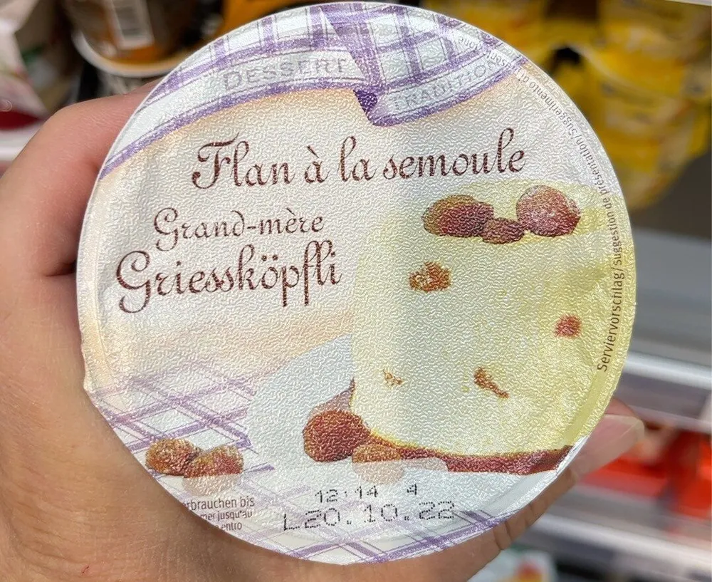 Flan a la semoule