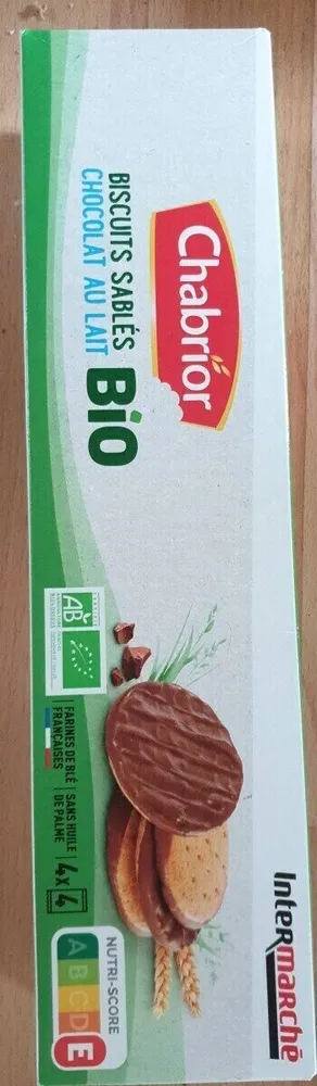 Biscuits sablés chocolat au lait bio