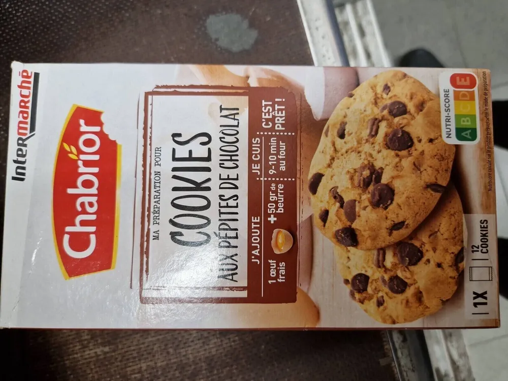 Préparation cookie chocolat