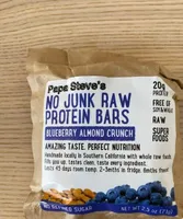 No Junk Raw Protein Bar Blueberry Almond crunch