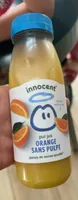Pur jus orange sans pulpe