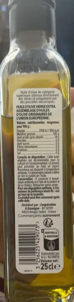 Huile d’olive (Vierge Extra)