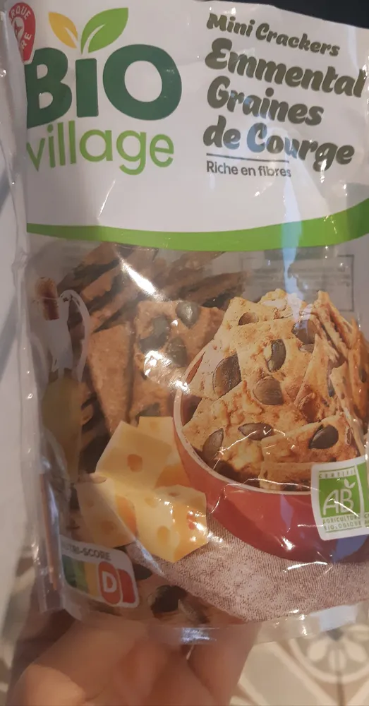 Mini Crackers Emmental & Graines de Courge