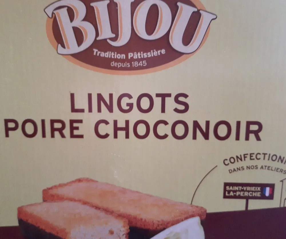 Lingots poire choconoir