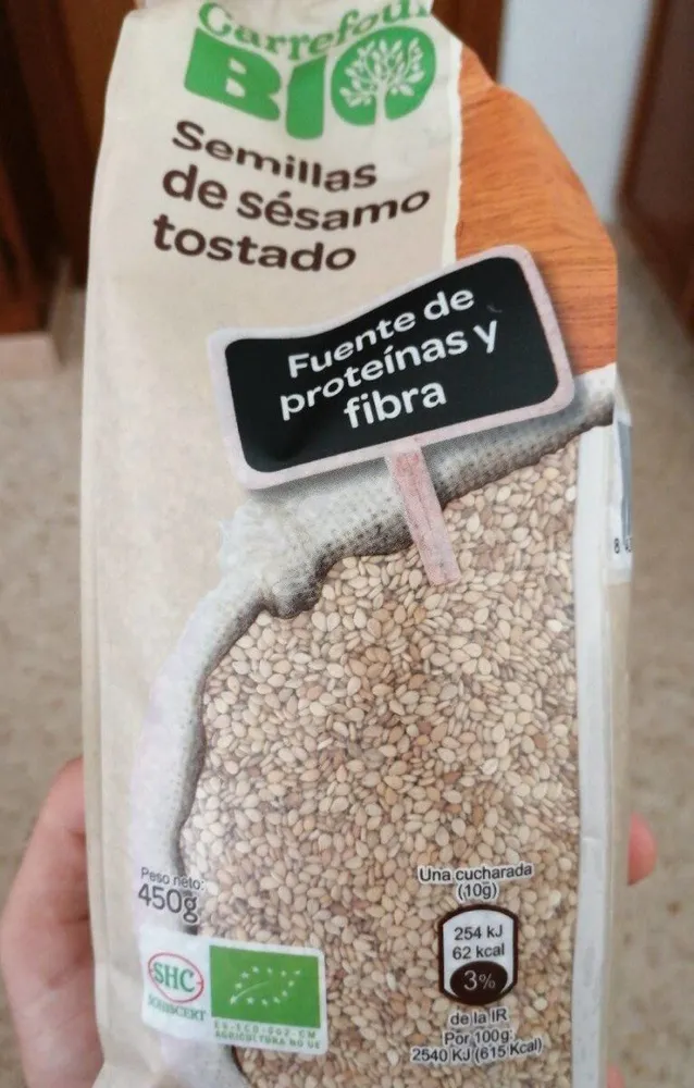 Semillas de sésamo tostado