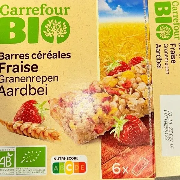 Barres céréales Fraise