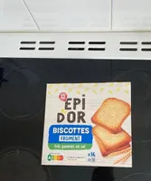 Biscotte froment très pauvre en sel