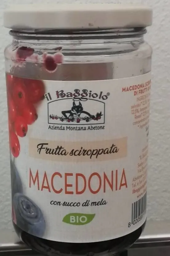 Macedonia  frutta sciroppata