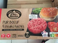 Pur bœuf 4 steaks hachés façon bouchère