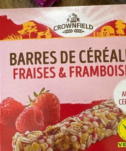 Barre de céréales fraises framboises