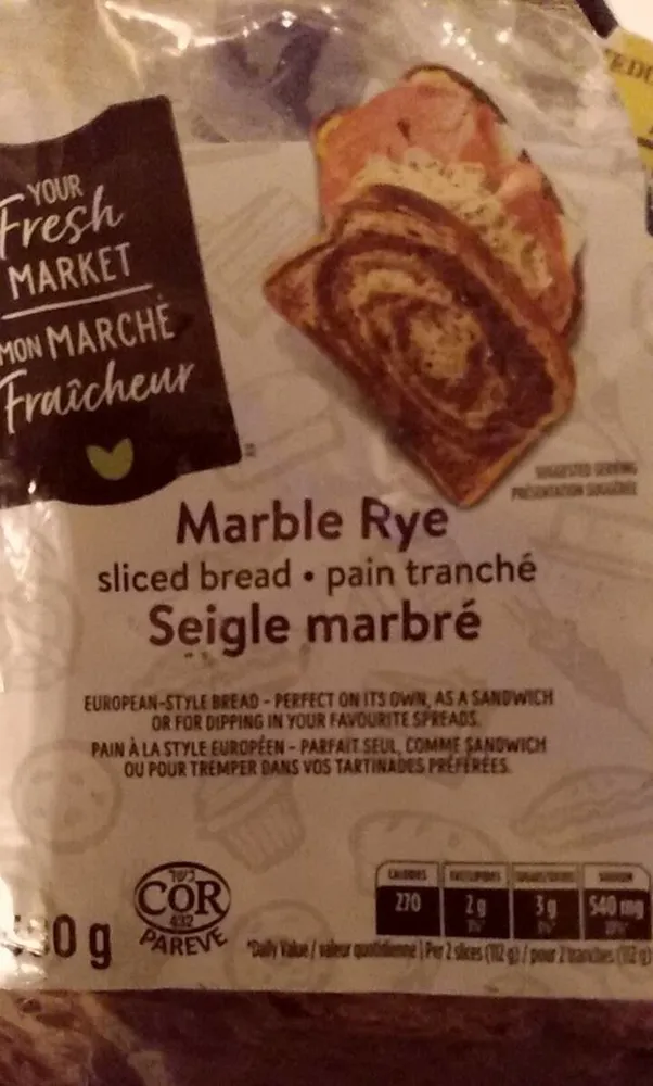 Marble Rye Sliced Bread