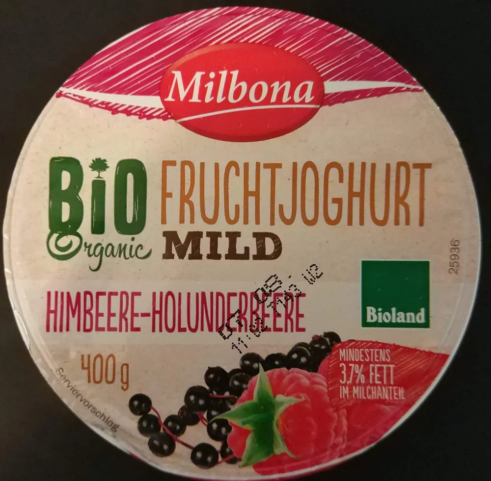 Bio-Fruchtjoghurt mild Himbeere-Holunderbeere