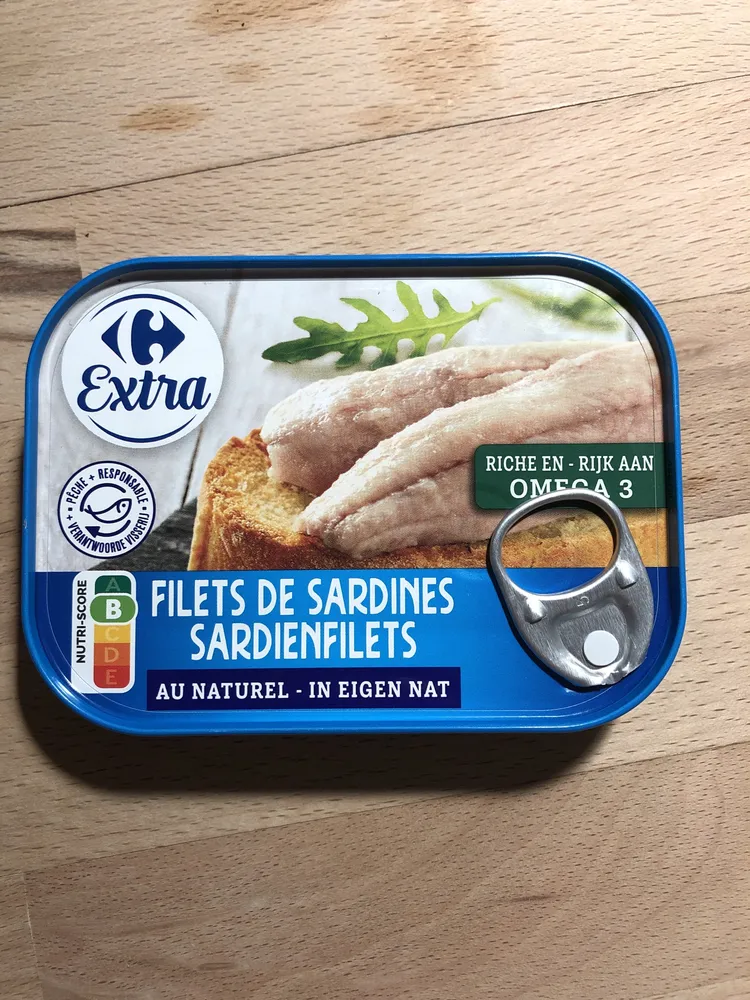 Filets de sardines sardienfilets au naturel - in eigen nat