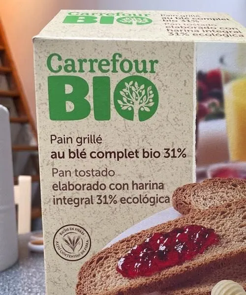 Pain grillé au blé complet