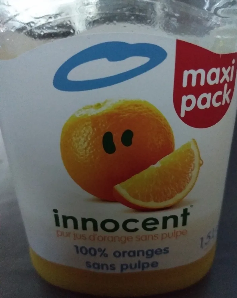 100% oranges sans pulpe