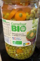 Petits pois extra fins et carottes en rondelles
