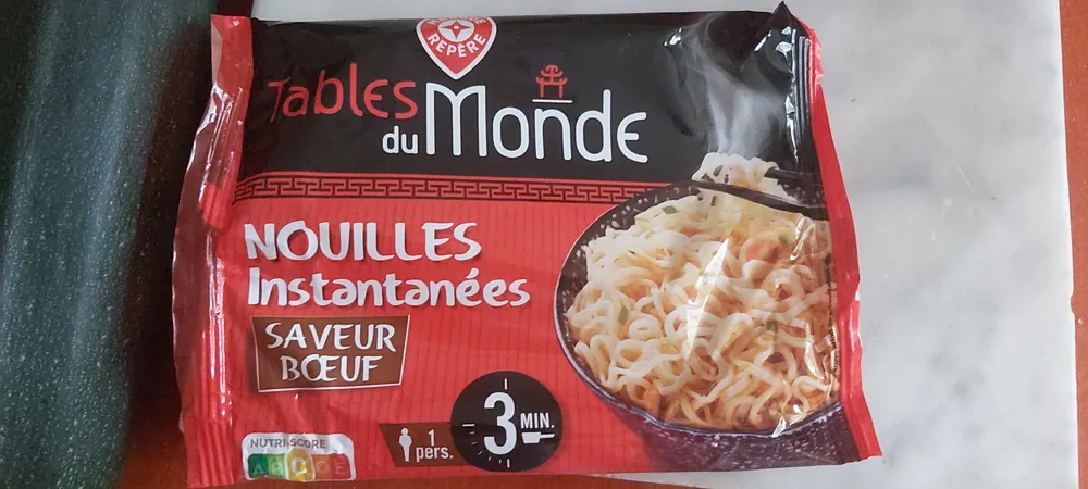 Nouilles instantanées saveur bœuf