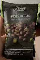 Pistachios with milk chocolate