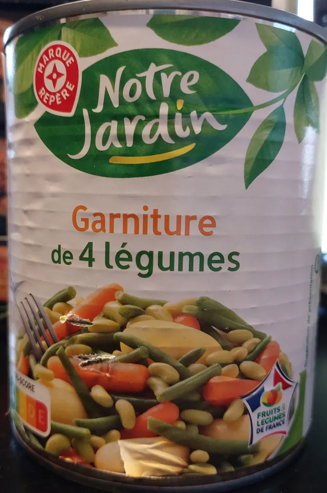 Garniture de 4 légumes