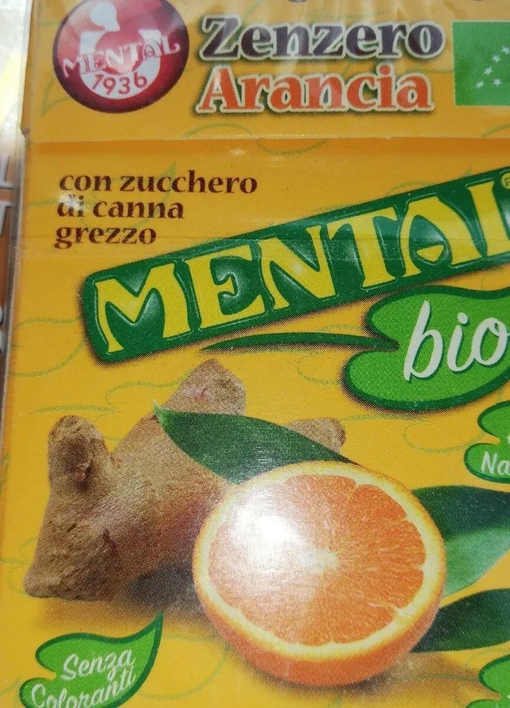 Caramelle biologiche zenzero e arancia