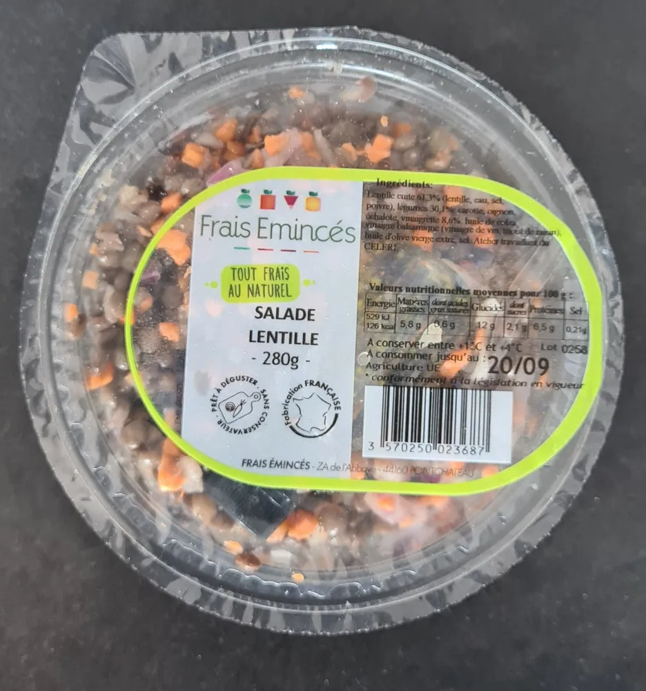 Salade lentille