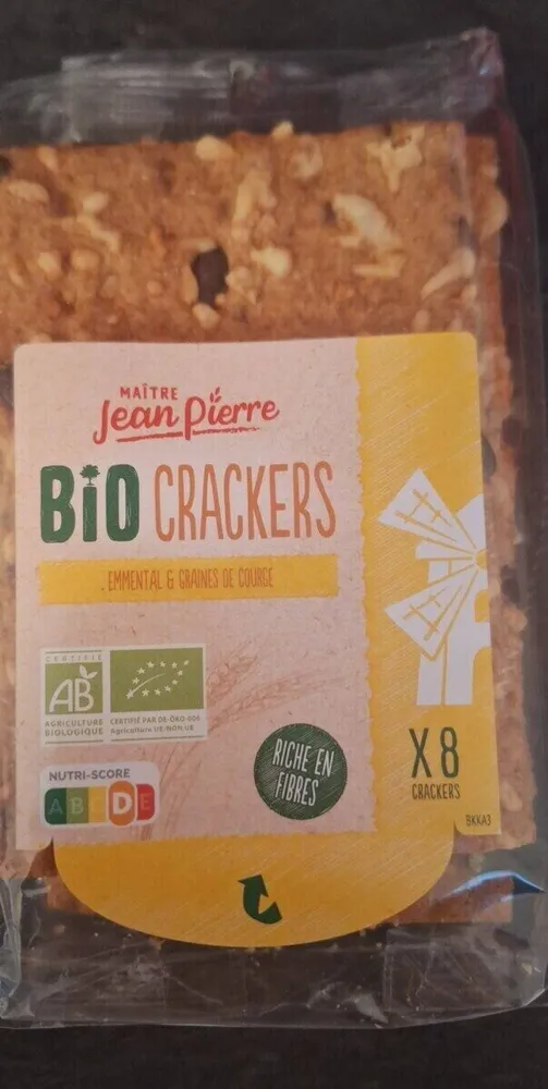 Bio crackers emmental et grainé de courge