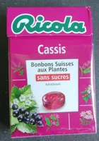 Ricola cassis sans sucre