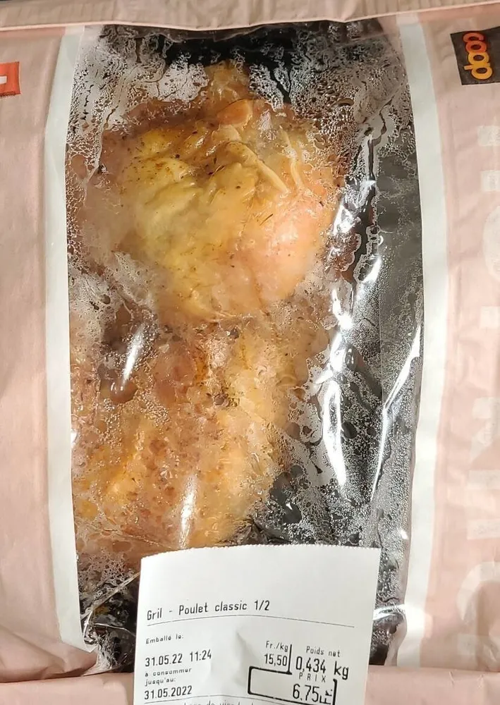 Gril - Poulet classique demi