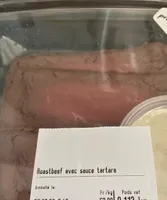 Roastbeef avec sauce tartare