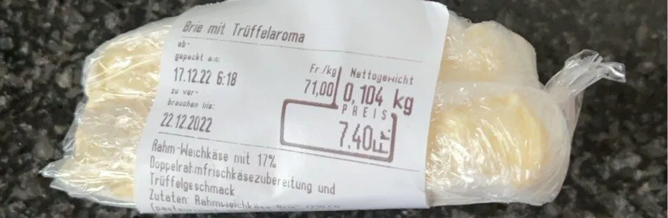 Brie with truffle