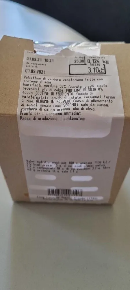 Polpette verdura vegetariane