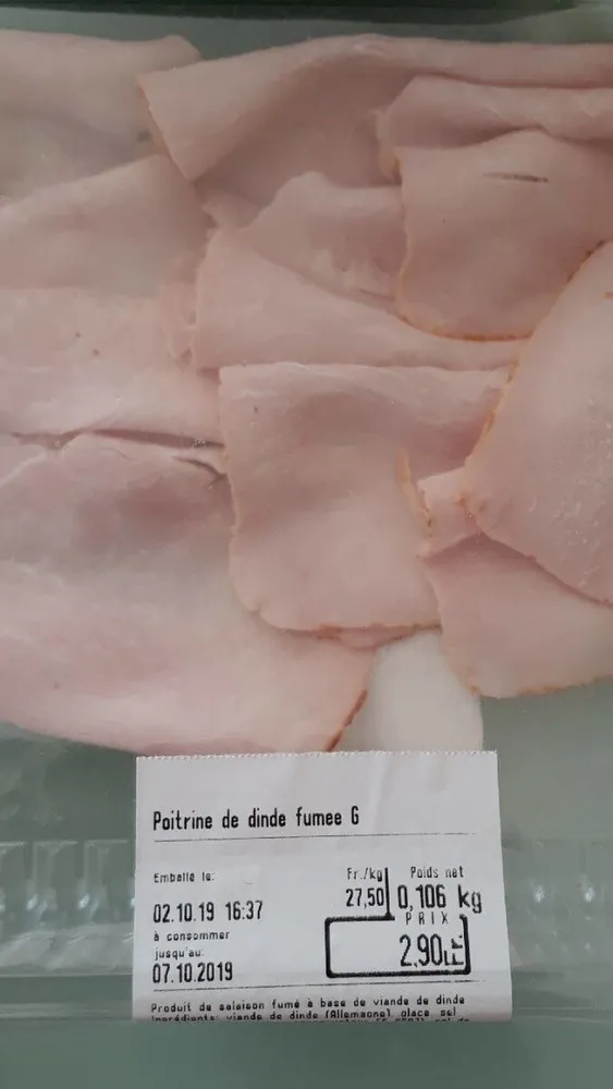 Poitrine de dinde fin de G