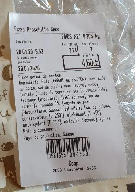 Pizza Prosciutto