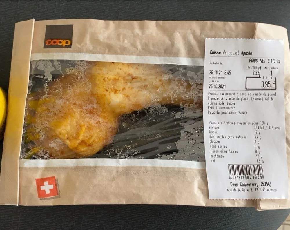 Cuisse de poulet epicée