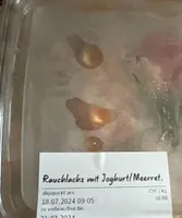Rauchlachs mit yoghurt