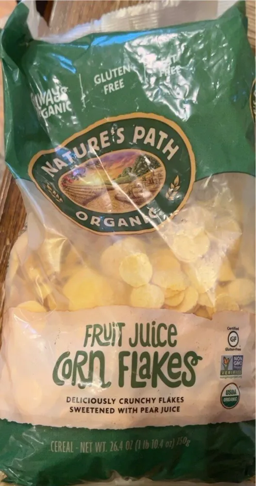 Fruit juice cornflakes