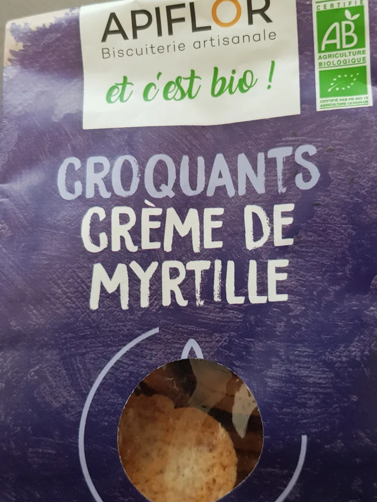 croquants crème de myrtille