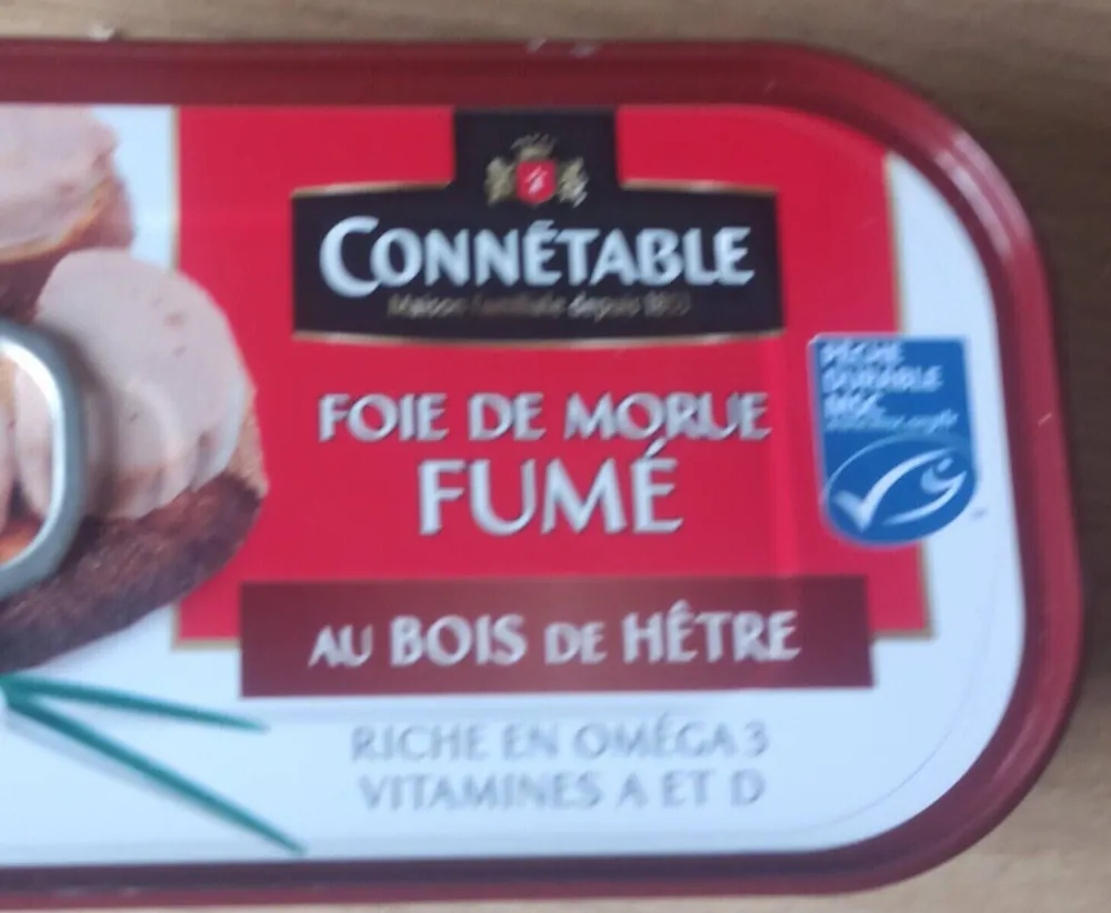 Foie de morue fumé au bois de hetre