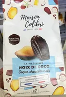 La madeleine noix de coxo coque chocolat noir