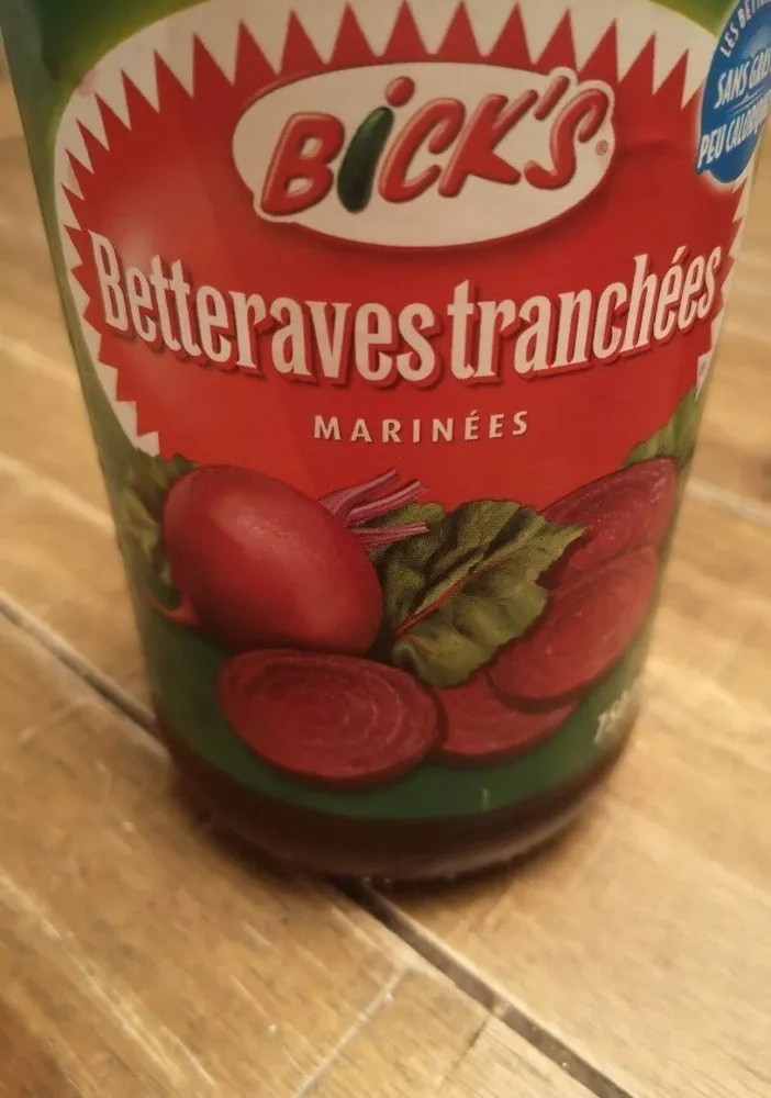 Betteraves tranchées