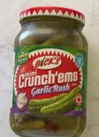 Mini Crush’ems Garlic Rush Pickles