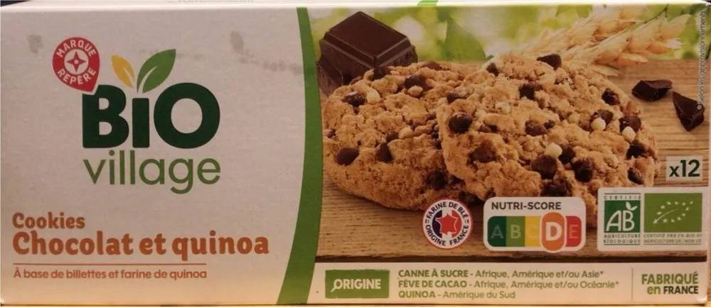 Cookies chocolat et quinoa