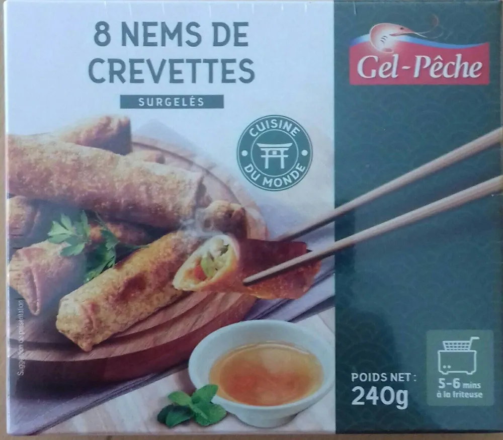 8 nems de crevettes