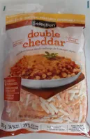 Mélange double cheddar râpés