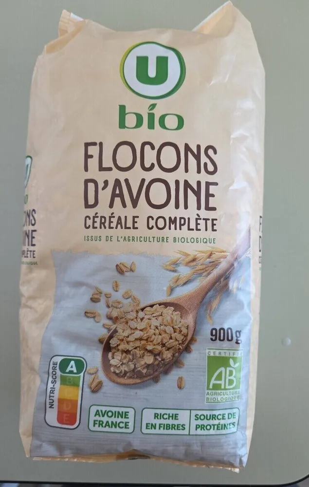 Flocons d'avoine céréale complète
