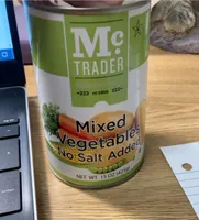 Vegetables, Mixed - no salt added