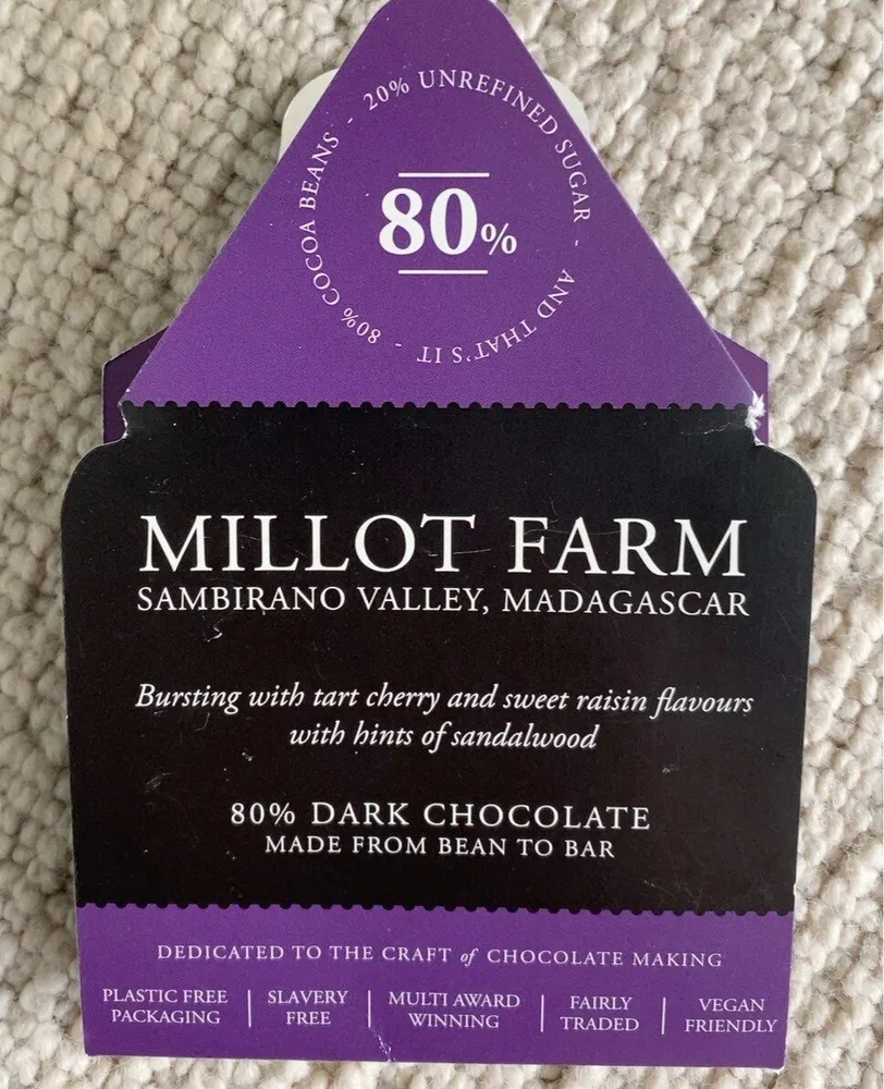 Millot Farm 80% Dark Chocolate