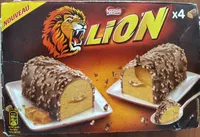 4 bûchettes glacées Lion