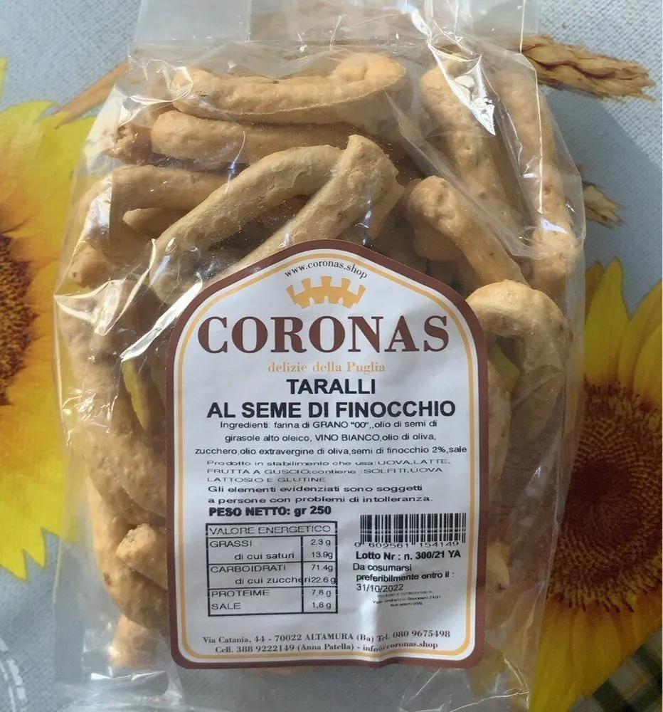 Taralli al seme di finocchio