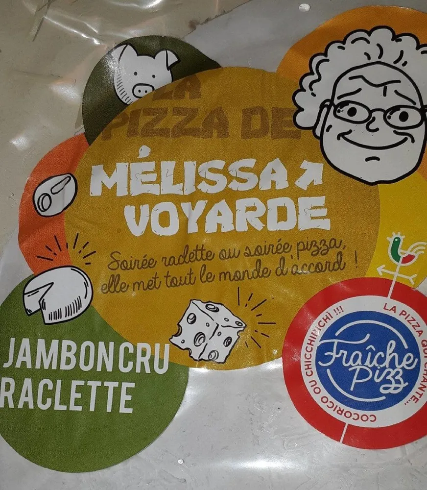 Pizza jambon cru raclette